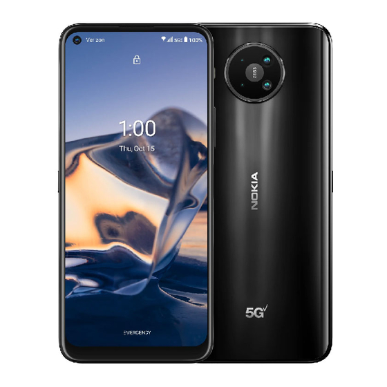 Nokia 8 V 5g Uw User Manual Pdf Download 