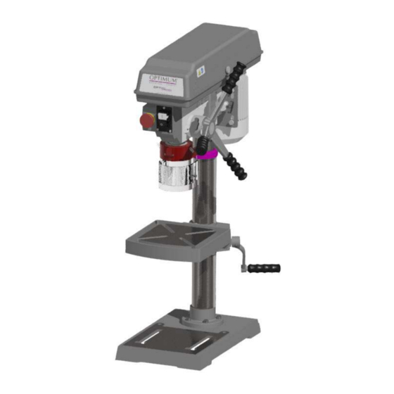 OPTIMUM MASCHINEN OPTIDRILL B17PRO BASIC OPERATING MANUAL Pdf Download