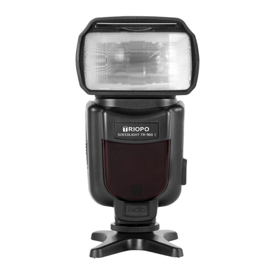 triopo Speedlite Instruction Manual