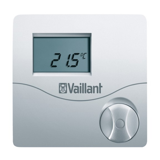 Vaillant VRT 50 Operating And Installation Instructions