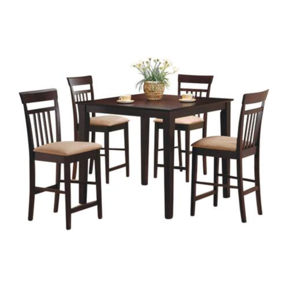 henderson 5 piece light grey dining room table set