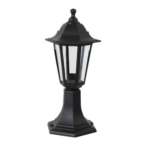 NOMA 7' Outdoor Lamp Post Triple Head All Weather Classic Decor Light, Black, 1 Piece - View #9