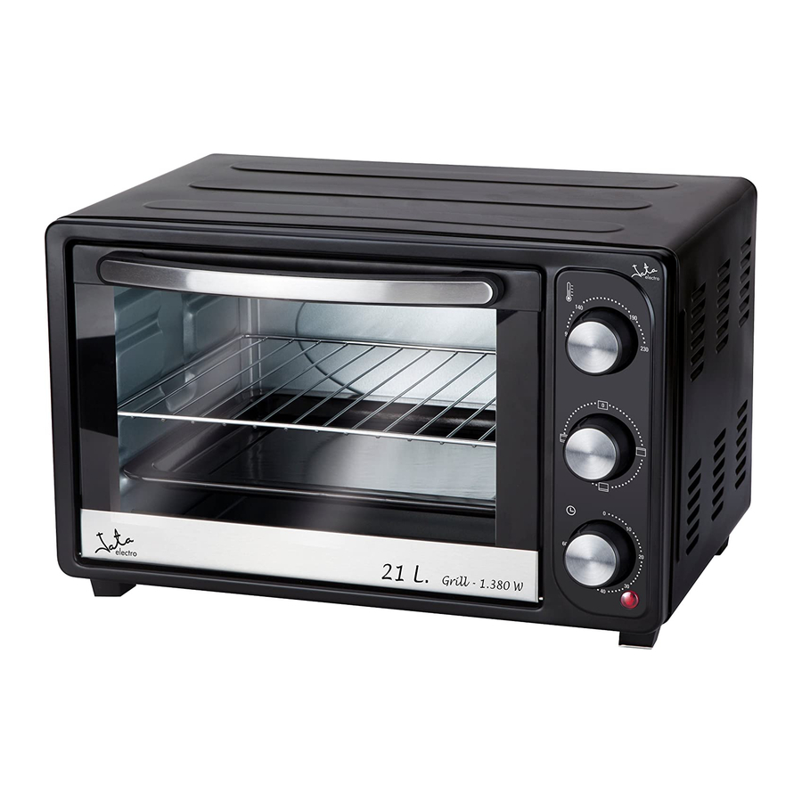 JATA HN916 Forno fornetto 16 L 1200 W Nero Acciaio inox Grill