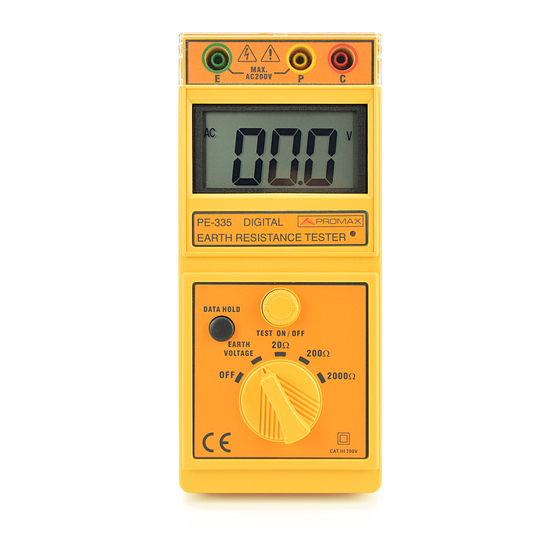 Promax PE-335 Manual