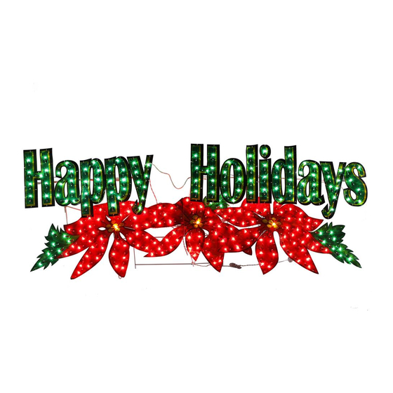 Holiday Living LW639654 Manual