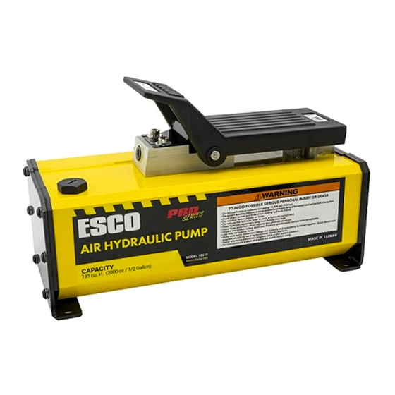 Esco PRO Series Instruction Manual