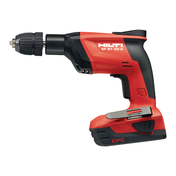 Hilti SF BT 22-A Manual