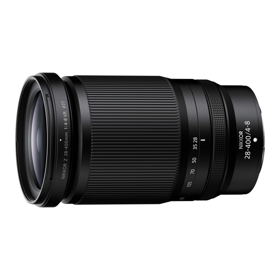 Nikon NIKKOR Z 28-400mm f/4-8 VR Reference Manual