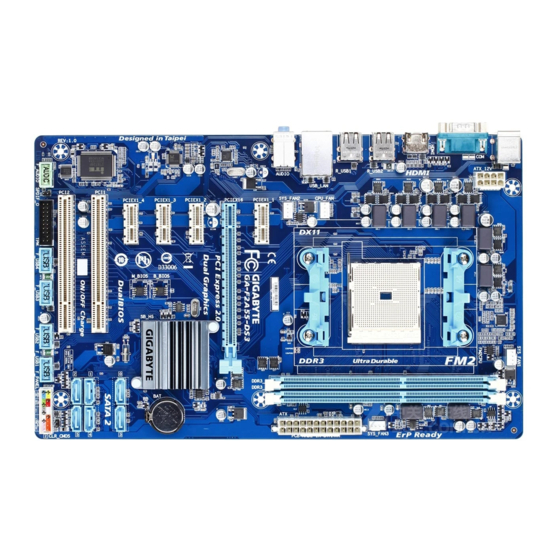 Gigabyte GA-F2A55-DS3 User Manual