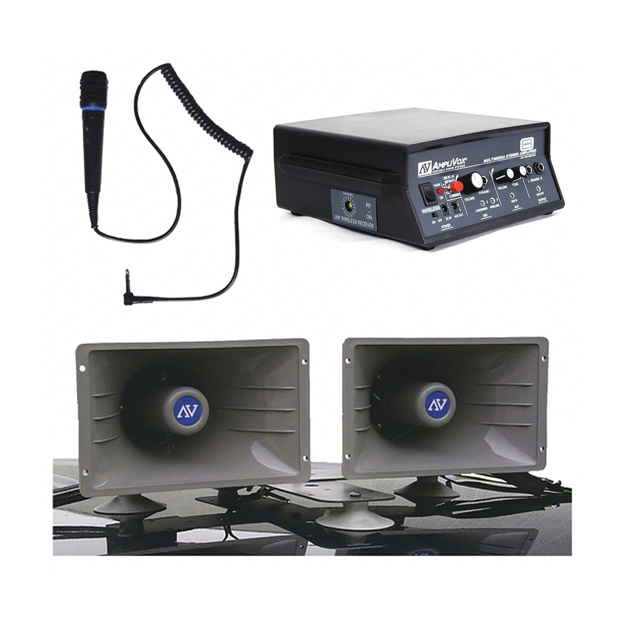 AmpliVox Sound Cruiser S312A User Manual