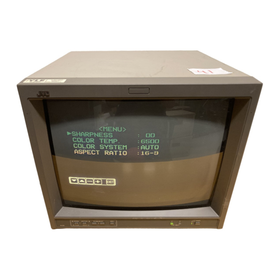 JVC TM-A170G Operating Instructions Manual