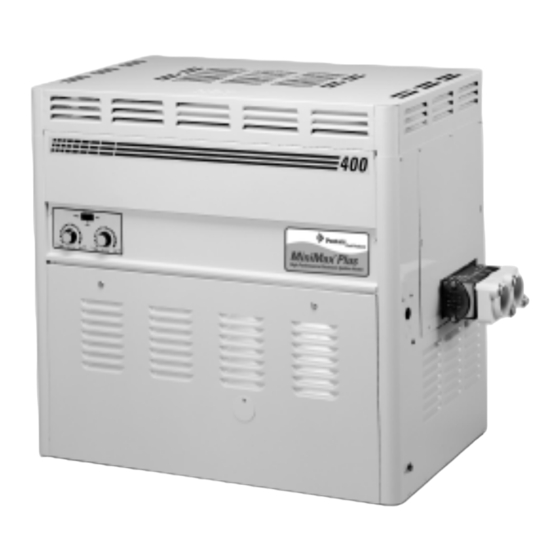 Pentair Pool Products MiniMax Plus, PowerMax MiniMax Plus HP Series Operation & Installation Manual