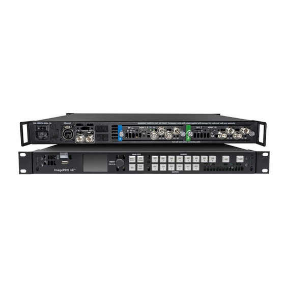 Barco ImagePRO–4K Quick Start Manual