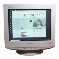 Sony Trinitron CPD-G220 Operating Instructions Manual