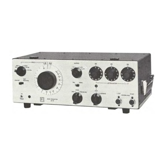 Potomac Instruments AG-51 Manuals