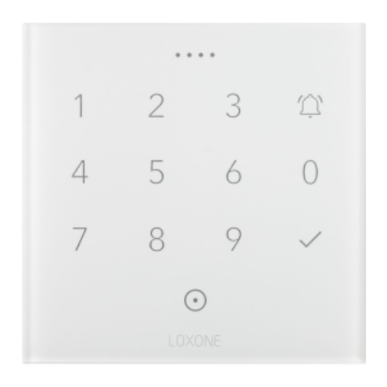 LOXONE NFC Code Touch for Nano Quick Manual