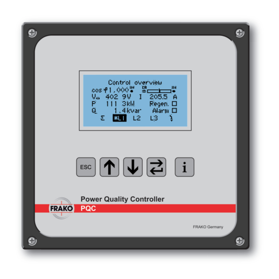 FRAKO PQC 12024010 OPERATING MANUAL Pdf Download ManuaLib