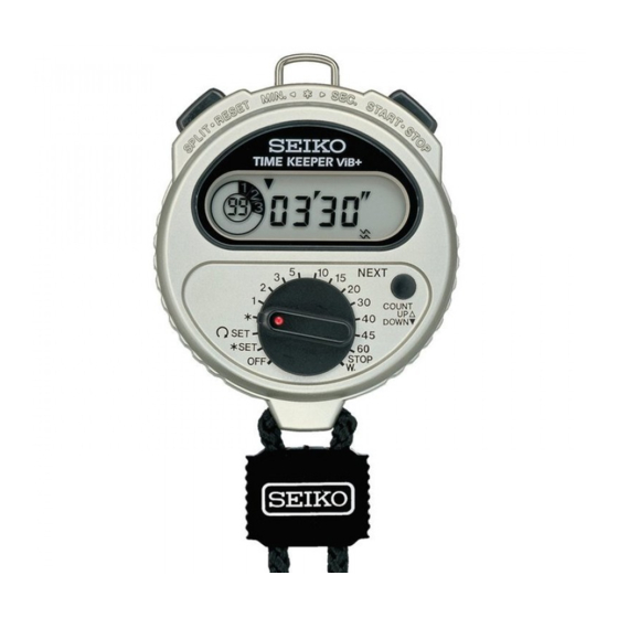 SEIKO TIME KEEPER VIB+ INSTRUCTIONS MANUAL Pdf Download ManualsLib