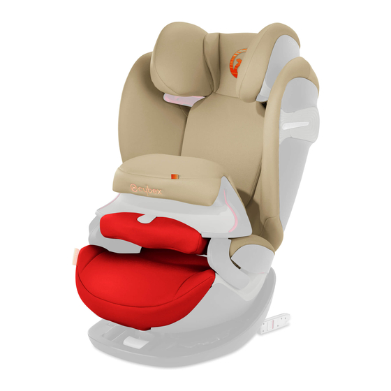 Removal Of The Child Seat; Adjusting The Side Protectors - CYBEX gold PALLAS  S-FIX User Manual [Page 15]
