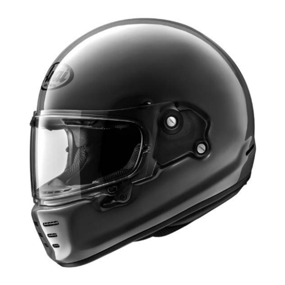 ARAI HELMET CONCEPT-X INSTRUCTIONS FOR USE MANUAL Pdf Download | ManualsLib