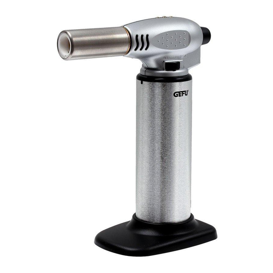 Gefu Fuego 35400 Fiammeggiatore Professionale Da Cucina - Temperatura Fiamma 1300°C, Ricaricabile, Sicurezza Bambini