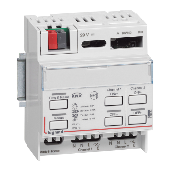 LEGRAND KNX MODULAR DIMMER TECHNICAL DATA SHEET Pdf Download ManuaLib