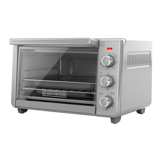 Black Decker Air Fry Toaster Oven: Instructions and Safety Precautions for  TO3217SS 