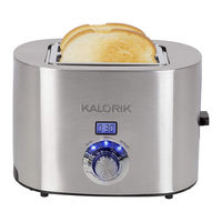 KALORIK TO 50665 Grille-pain rapide 2 tranches avec écran LCD Manuel  d'utilisation