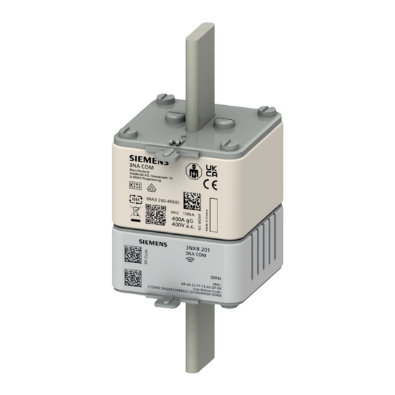Siemens Sentron 5SL6 COM Manual