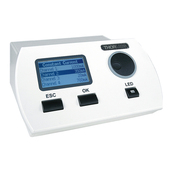 THORLABS DC4100 Operation Manual