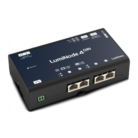 Luminex LumiNode 4DIN User Manual