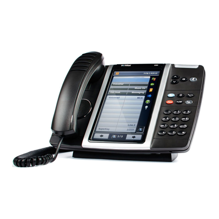 Mitel 5360 Quick Reference Manual
