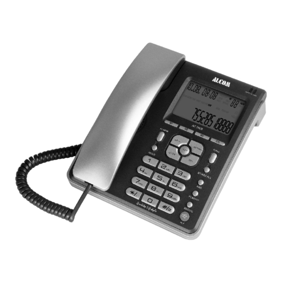 ALcom AT-5928 Caller ID Phone Manuals
