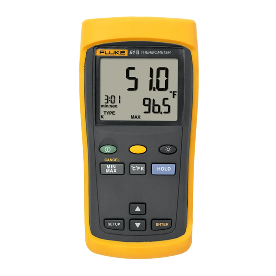 Fluke 51 II Series Digital Thermometer Manuals