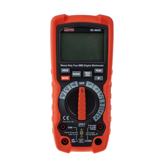 RS PRO RS-9660B Instruction Manual