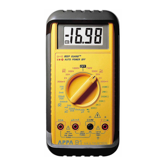 Image of APPA 91 digital multimeter