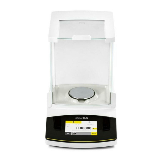 SARTORIUS SECURA QUINTIX 26 INSTALLATION AND OPERATING INSTRUCTIONS MANUAL Pdf Download ManualsLib