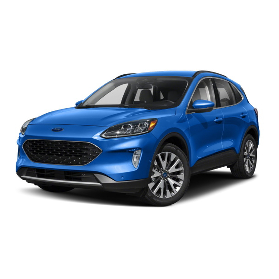 FORD ESCAPE 2021 OWNER'S MANUAL Pdf Download ManualsLib