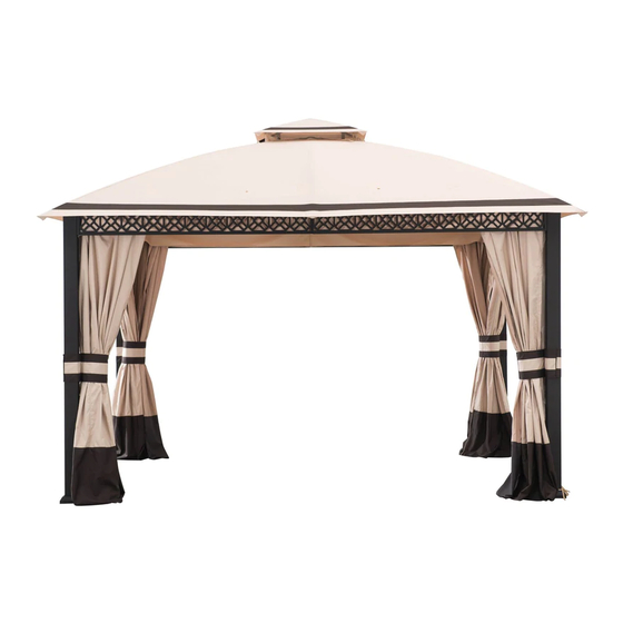 BERKLEY JENSEN FABRIC TOP GAZEBO ASSEMBLY INSTRUCTIONS MANUAL Pdf