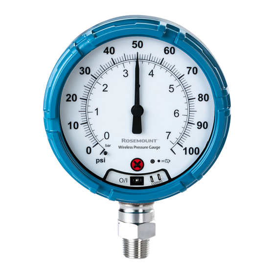 EMERSON ROSEMOUNT WIRELESS PRESSURE GAUGE QUICK START MANUAL Pdf