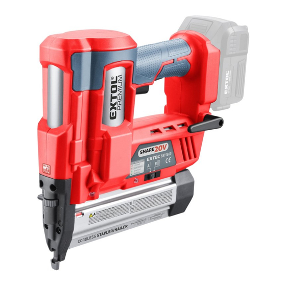 EXTOL PREMIUM SHARE 8891860 Nail Gun Manuals
