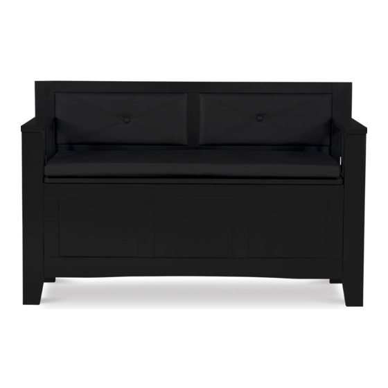 Linon 84021BLK-01-KD-U Assembly Instructions Manual