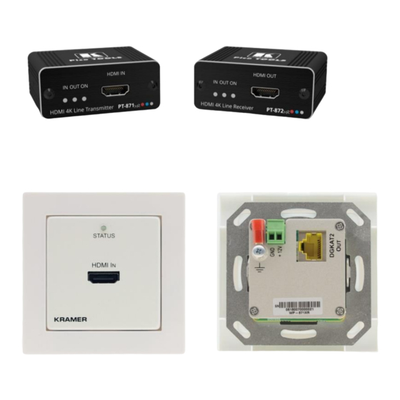 Kramer WP-872xr-EU-80/86-W User Manual