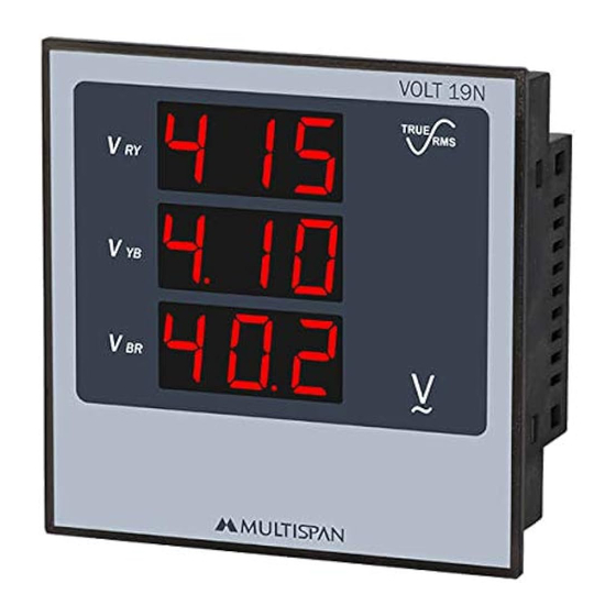 MULTISPAN VOLT-19N Operating Manual