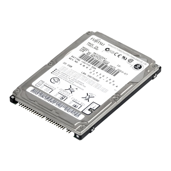 Fujitsu MHT2020AT Manuals