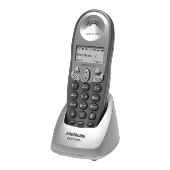 AUDIOLINE DECT8601 Operating Instructions Manual