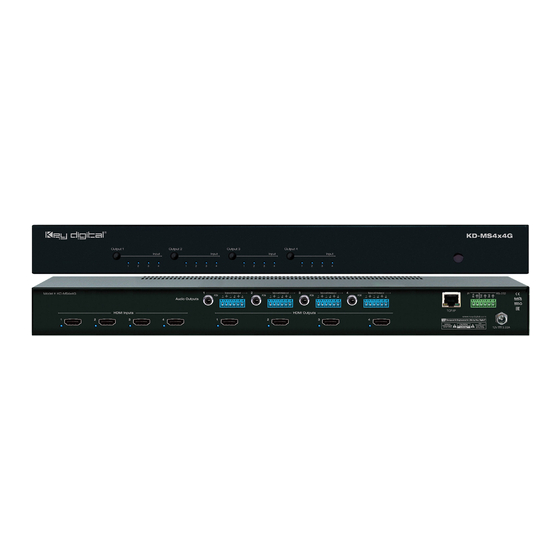 Key Digital KD-MS4x4G Operating Instructions Manual