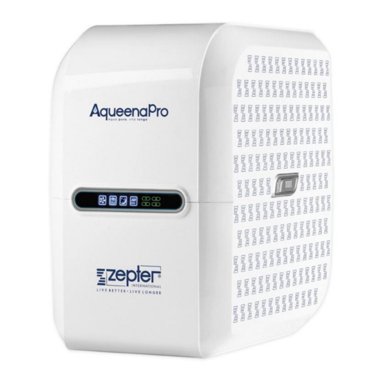 Zepter AqueenaPro WT-100 Installation And Repair Manual