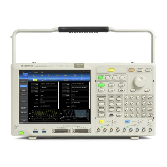 TEKTRONIX AWG4162 TECHNICAL REFERENCE Pdf Download | ManualsLib