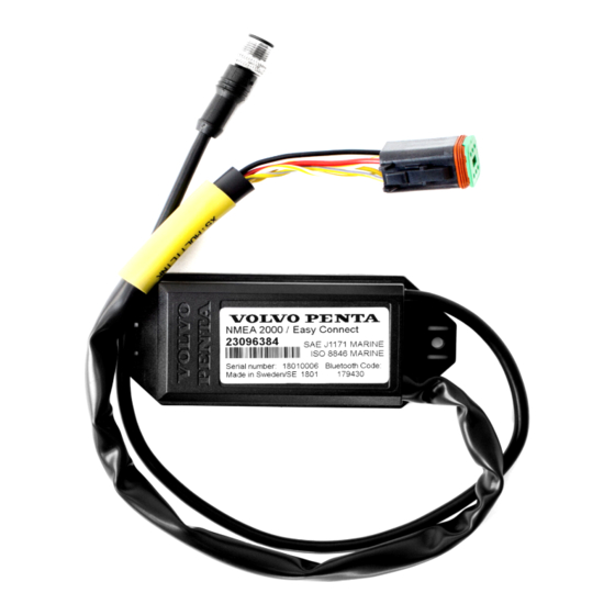 Volvo Penta Easy Connect 2000 NMEA Installation Instructions Manual